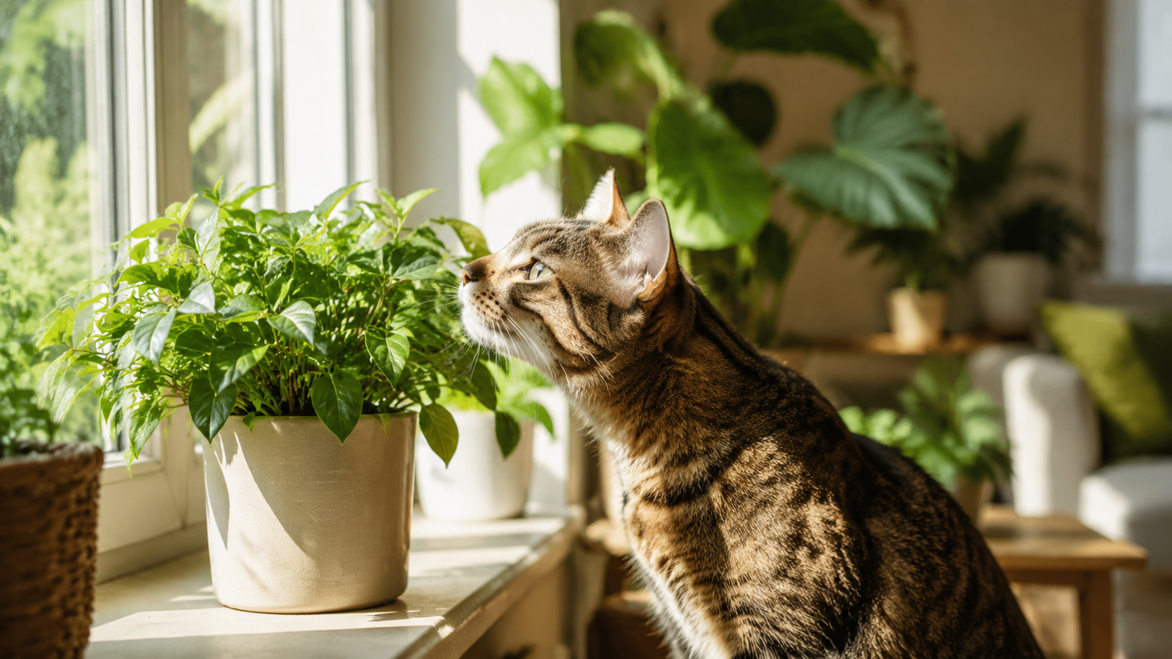 Plantas de interior tóxicas para los gatos