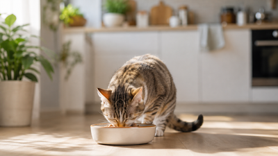 Alimentar a su gato con pienso, comida húmeda o alimentación mixta