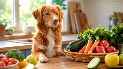 Frutas y verduras que pueden comer los perros