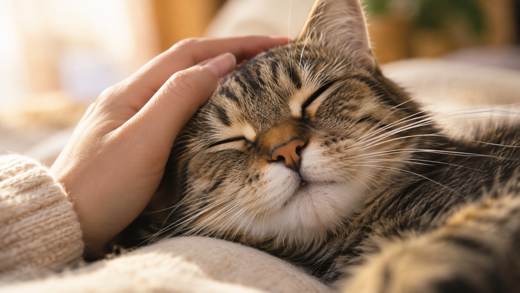 El parpadeo del gato como señal de cariño